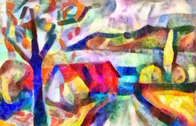 Vallende bladeren, 2017 door Alex Caminker