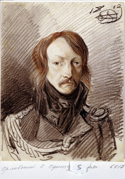 Portret van Alexei Pavlovich Lanskoy (1789-1855) door Alexander Orlowski
