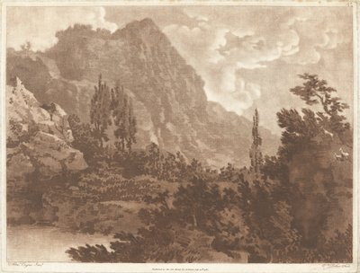 Een tweede tekening gemaakt van dezelfde vlek door Alexander Cozens and William Pether