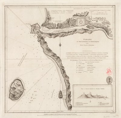 Padang - de belangrijkste nederzetting van de Nederlandse Compagnie aan de westkust van Sumatra door Alexander Dalrymple