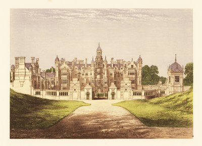 Harlaxton Manor, Lincolnshire, Engeland door Alexander Francis (after) Lydon