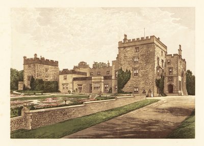 Muncaster Castle, Cumbria, Engeland, 1880 (gravure) door Alexander Francis (after) Lydon