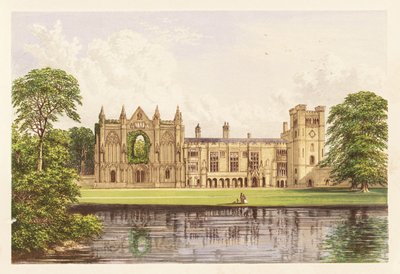 Newstead Abbey, Nottinghamshire, Engeland. 1880 (gravure) door Alexander Francis (after) Lydon
