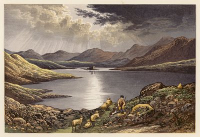 Schotse Loch Scenery: Loch Doon door Alexander Francis (after) Lydon