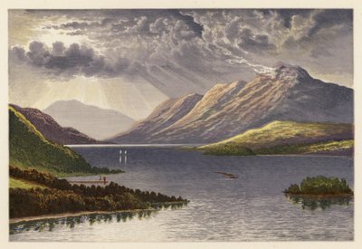 Schots Loch-landschap: Loch Lomond door Alexander Francis (after) Lydon