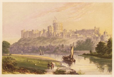 Windsor Castle, Berkshire, Engeland. 1880 (gravure) door Alexander Francis (after) Lydon
