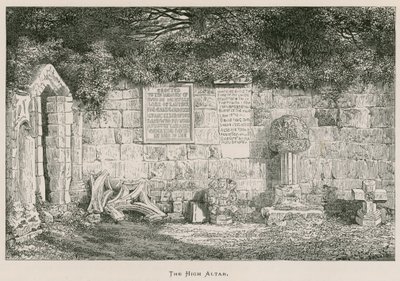 Dryburgh Abbey, Het Hoofdaltaar door Alexander Francis Lydon