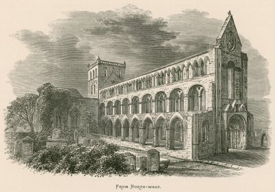 Jedburgh Abbey, vanuit het noordwesten door Alexander Francis Lydon