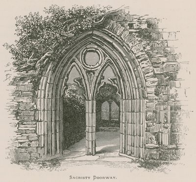 Tintern Abbey, Sacristie Deur door Alexander Francis Lydon