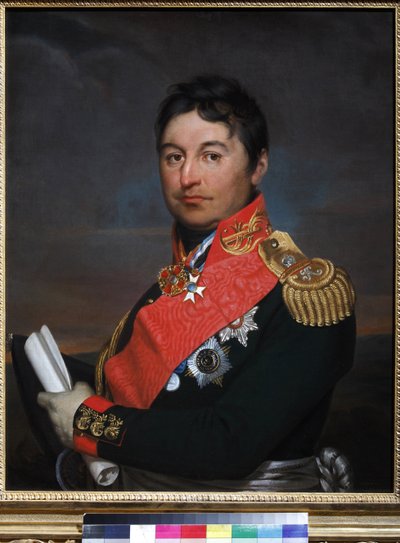 Portret van Generaal Alexander Dmitriyevich Balashov door Alexander Grigoryevich Vanek