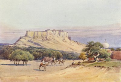 Jodhpur, Algemeen Uitzicht op het Fort door Alexander Henry Hallam Murray