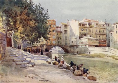 Narbonne, "Le Canal Des Deux Mers" door Alexander Henry Hallam Murray