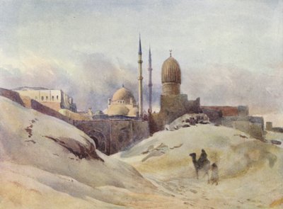 De Citadel, Caïro, in een Zandstorm door Alexander Henry Hallam Murray