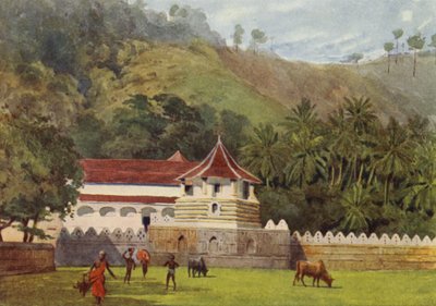 De Tempel van de Tand, Kandy, Exterieur door Alexander Henry Hallam Murray