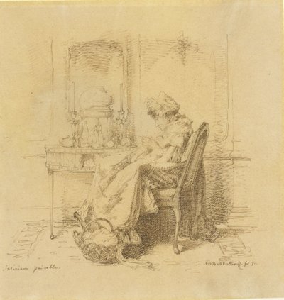 Breiende oude dame door Alexander Hugo Bakker Korff