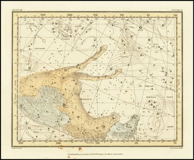 1822 - Alexander Jamieson - Pegasus en Equuleus door Alexander Jamieson