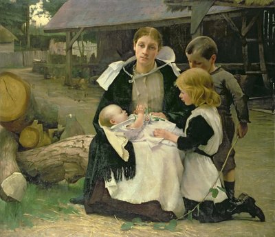 De Nieuwe Baby door Alexander Mann