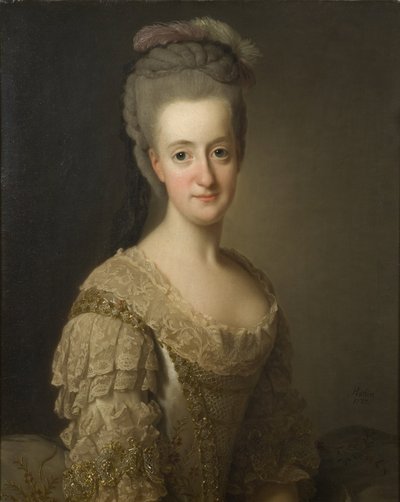 Sofia Albertina, prinses van Zweden door Alexander Roslin