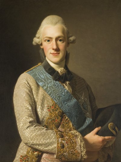 Zweeds: Fredrik Adolf, 1750-1803, prins van Zweden, broer van Gustav III Hertog Fredrik Adolf, broer van Gustav III door Alexander Roslin