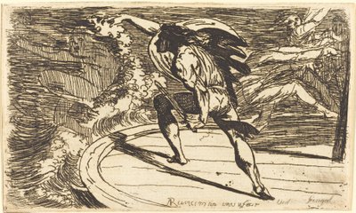 Cormar valt de geest van de wateren aan door Alexander Runciman