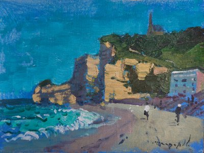 Beach Village Cliffs door Alexander Shandor