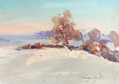 De gloed van een winterlandschap door Alexander Shandor