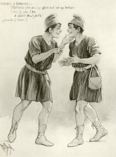Dromio van Efeze (gravure) door Alexander Stuart Boyd