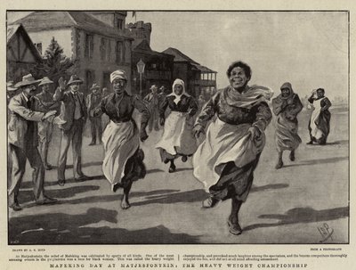 Mafeking-dag in Matjesfontein, het zwaargewicht kampioenschap door Alexander Stuart Boyd