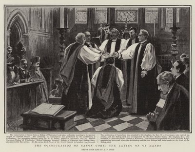 De Wijding van Kanunnik Gore, de Handoplegging door Alexander Stuart Boyd