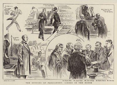 De opening van het parlement, scènes in het huis door Alexander Stuart Boyd