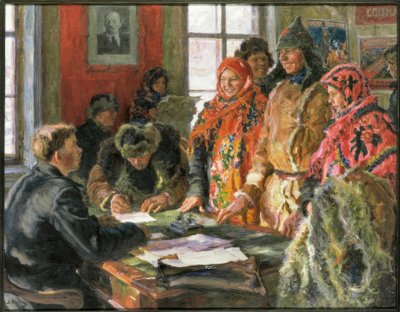 Op het burgerlijk standesamt door Alexander Viktorowitsch Morawow