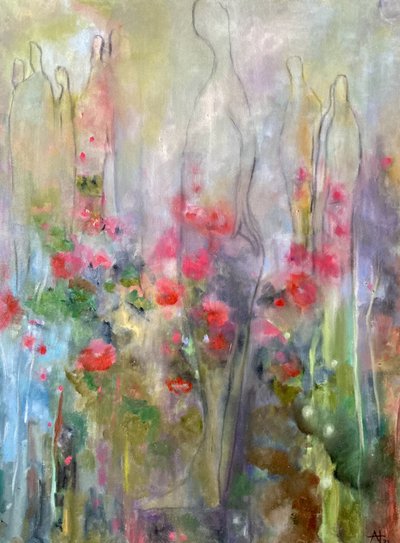 Bloeiende bloemenfiguren door Alexandra Higgins