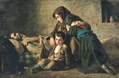 De Dood van de Arme door Alexandre Antigna