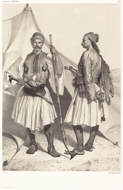 Albanezen, Egypte door Alexandre Bida