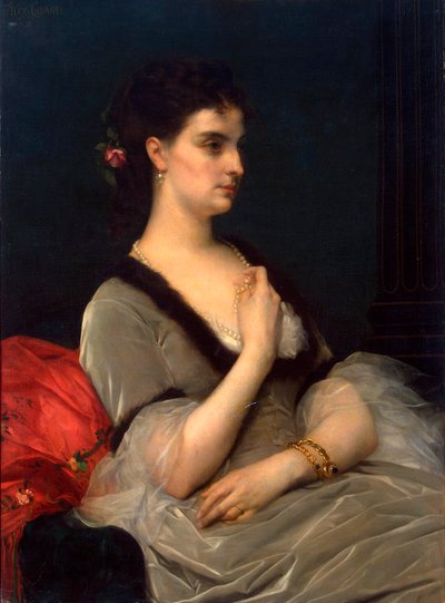 Portret van prinses Elizabeth Vorontsova-Dashkova door Alexandre Cabanel