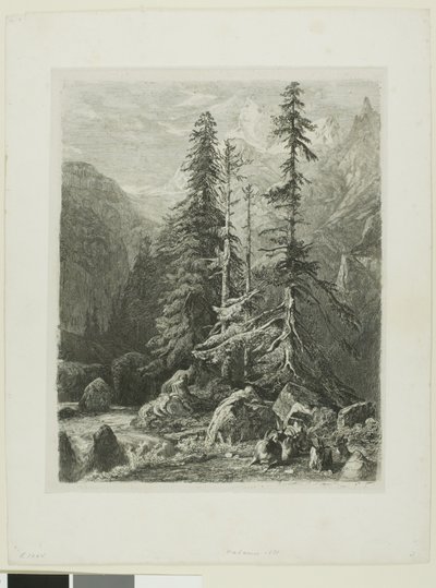 Alpenlandschap door Alexandre Calame