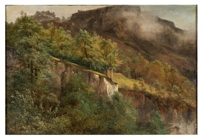 Berglandschap in Wallis door Alexandre Calame