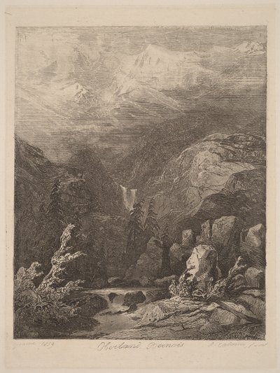 Berner Oberland door Alexandre Calame