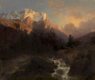 De Wetterhorn door Alexandre Calame