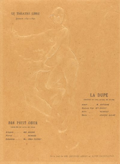 De Dupe; Haar kleine hart door Alexandre Charpentier