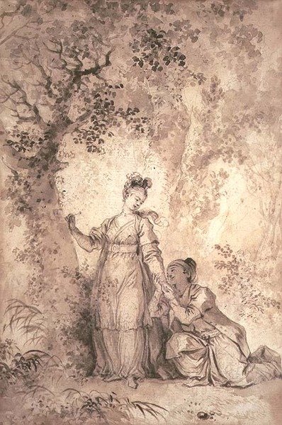 De verloofde van de koning van Garbe: de boom door Alexandre Evariste Fragonard
