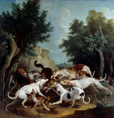 Wolvenjacht door Alexandre Francois Desportes