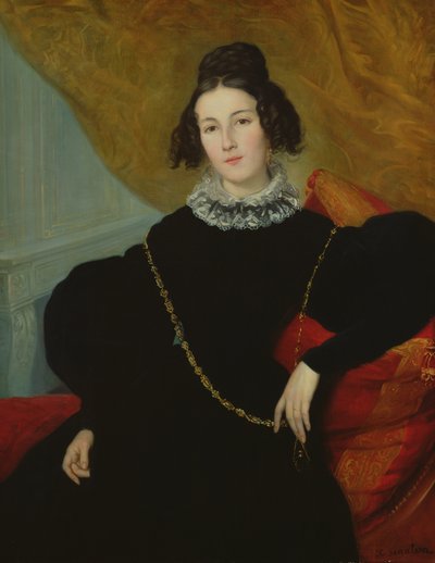 Portret van Madame Foule door Alexandre Francois Xavier Sigalon