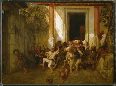 Turks schoolreisje - Turkse school ... door Alexandre Gabriel Decamps