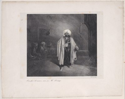 Staande Turk, 1831 door Alexandre Gabriel Decamps