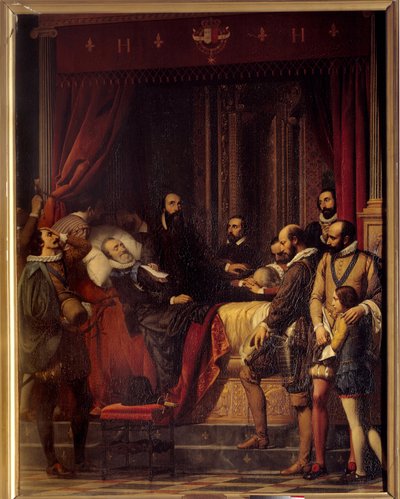 De dood van koning Hendrik IV van Frankrijk door Alexandre Jean Baptiste Hesse