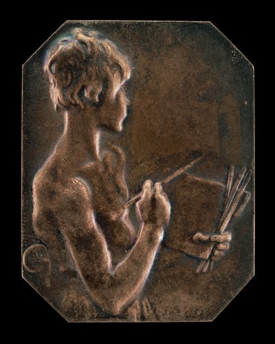 Schilderij La peinture door Alexandre Louis Marie Charpentier