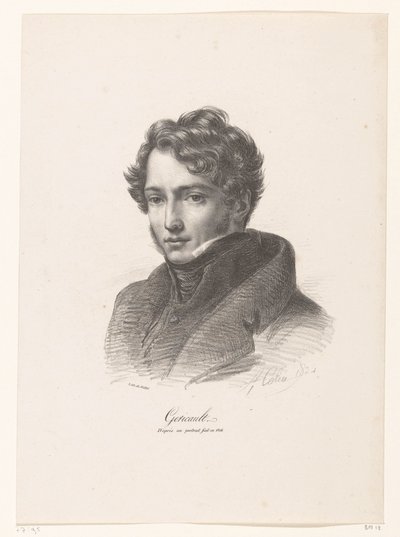 Portret van Théodore Géricault door Alexandre Marie Colin