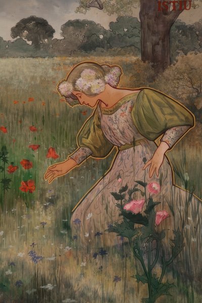 Allegorie van de zomer door Alexandre de Riquer