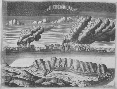 Uitzicht op het beleg van Viborg op 13 juni 1710, 1715 door Alexei Ivanovich Rostovtsev